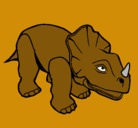 Dibujo Triceratops II pintado por botia