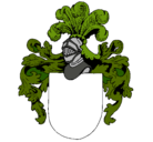 Dibujo Escudo de armas y casco pintado por adriana