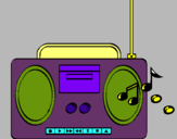 Dibujo Radio cassette 2 pintado por cristian8