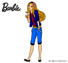 Dibujo Barbie con look casual pintado por angelitaaaaa