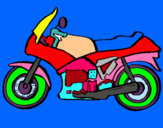 Dibujo Motocicleta pintado por adriancsito