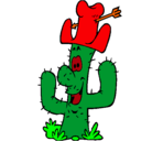 Dibujo Cactus con sombrero pintado por lucassn