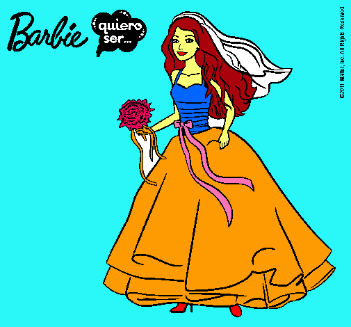 Barbie vestida de novia