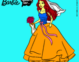 Dibujo Barbie vestida de novia pintado por LUCIA3