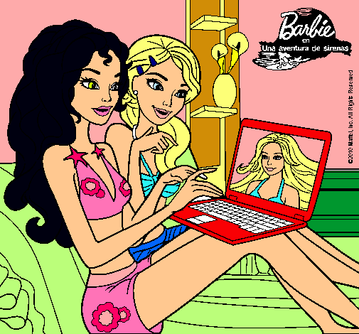 Barbie chateando