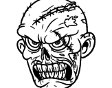 Dibujo Zombie pintado por diquey