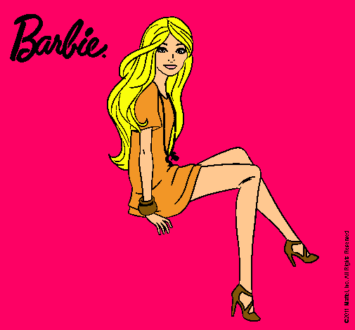 Barbie sentada