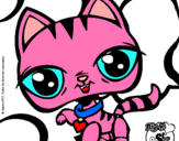 Dibujo Gatito Littlest Pet Shop pintado por LUCIAMO