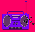 Dibujo Radio cassette 2 pintado por Duniia