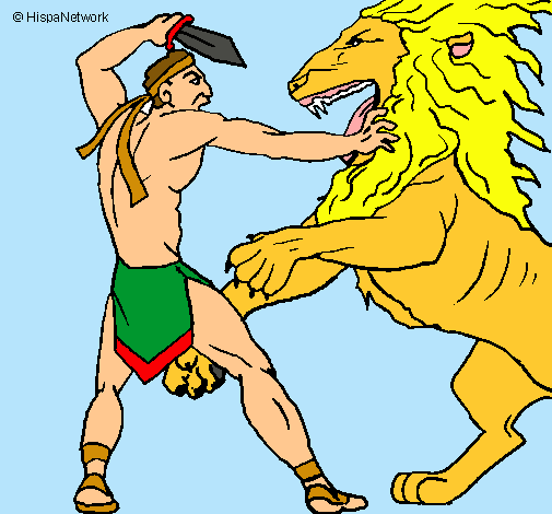 Gladiador contra león