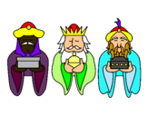 Dibujo Los Reyes Magos 4 pintado por gffghuiry