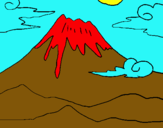 Dibujo Monte Fuji pintado por camila579