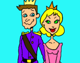 Dibujo Príncipe y princesa pintado por caodifacia