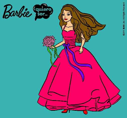 Barbie vestida de novia