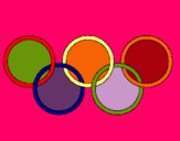 Dibujo Anillas de los juegos olimpícos pintado por poiuytr