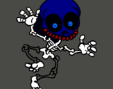 Dibujo Esqueleto contento 2 pintado por Anibbal