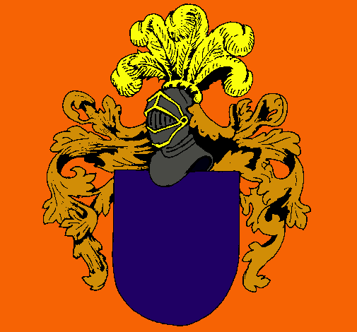 Escudo de armas y casco