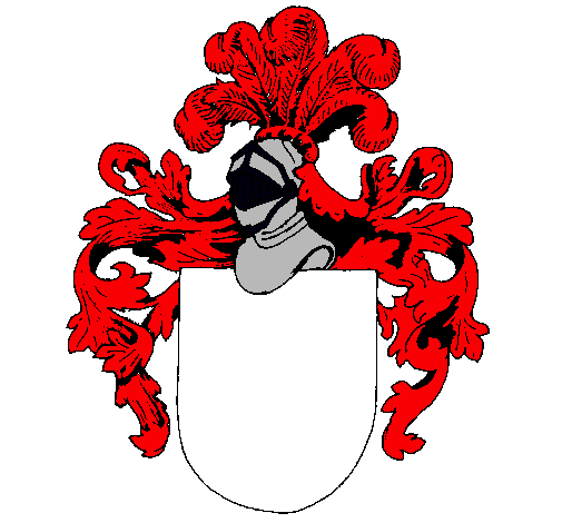 Dibujo Escudo de armas y casco pintado por abbi