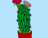 Dibujo Cactus con flores pintado por vacalau