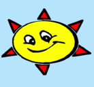 Dibujo Sol sonriente pintado por ceroteehghhh