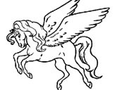 Dibujo Pegaso volando pintado por Crytius