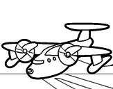 Dibujo Avión con aspas pintado por Crytius