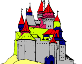 Dibujo Castillo medieval pintado por leonelin