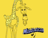 Dibujo Madagascar 2 Melman pintado por pepiiiin