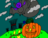 Dibujo Paisaje de Halloween pintado por gsgdfhft