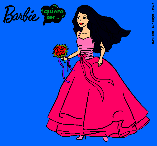 Barbie vestida de novia