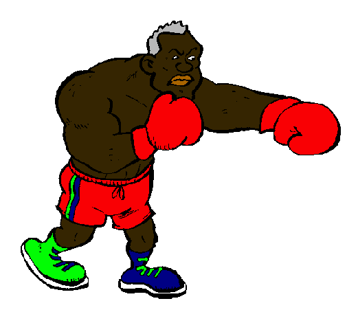 Dibujo Boxeador pintado por rafa43