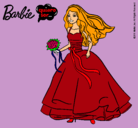 Dibujo Barbie vestida de novia pintado por nerysuseth