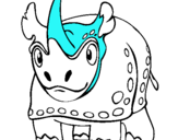 Dibujo Rinoceronte pintado por banabmhahnvn
