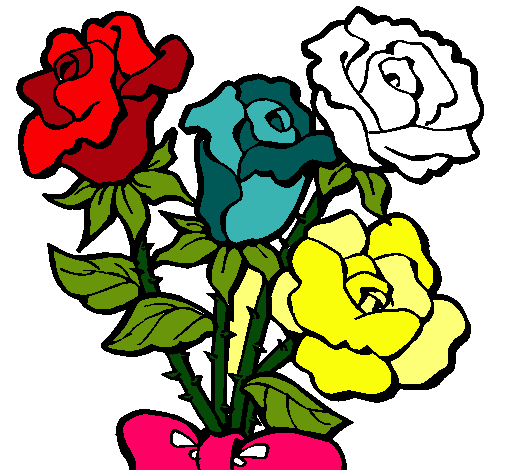 Dibujo Ramo de rosas pintado por MerceLopez
