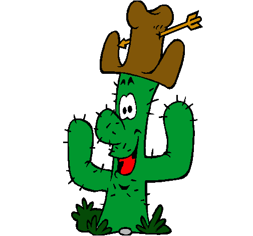 Cactus con sombrero