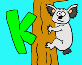 Dibujo Koala pintado por kana