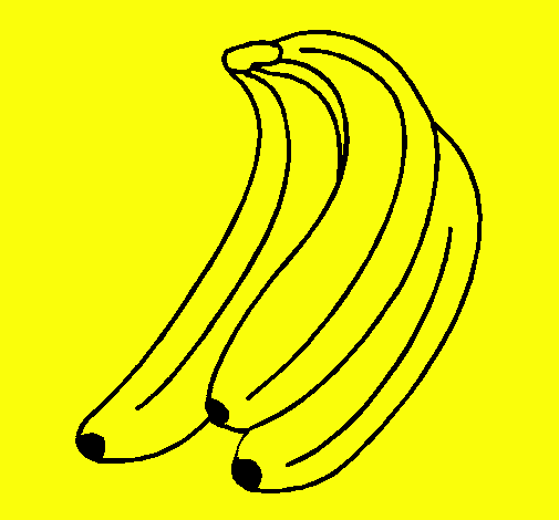 Dibujo Plátanos pintado por elisson