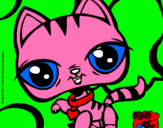 Dibujo Gatito Littlest Pet Shop pintado por tomas9