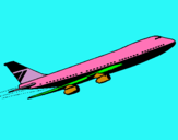 Dibujo Avión en el aire pintado por SERGIOP