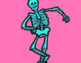 Dibujo Esqueleto contento pintado por skeletommmmm