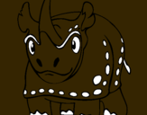Dibujo Rinoceronte pintado por oscarito852