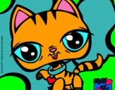 Dibujo Gatito Littlest Pet Shop pintado por tatianam