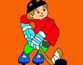 Dibujo Niño jugando a hockey pintado por xemma