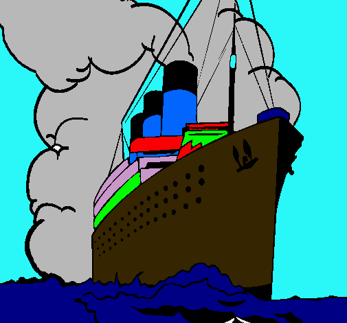 Dibujo Barco de vapor pintado por bruslessdf