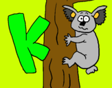 Dibujo Koala pintado por abcdp