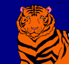 Dibujo Tigre pintado por PEPAS