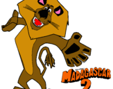 Dibujo Madagascar 2 Alex 2 pintado por sebais111