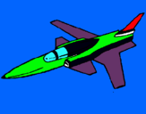 Dibujo Jet pintado por ixai