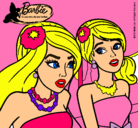 Dibujo Barbie y su amiga pintado por henrry