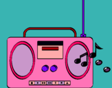 Dibujo Radio cassette 2 pintado por numan2-4-6-